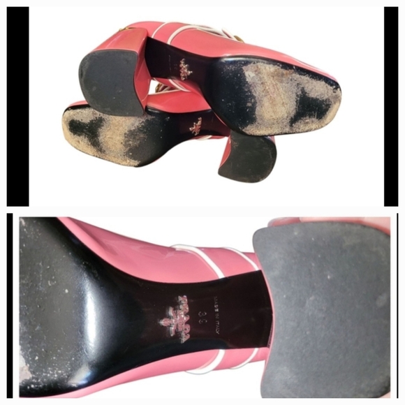 Prada Pink Patent Leather Heels Mary Jane - Picture 9 of 17